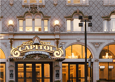 The Capitol Theatre facade.