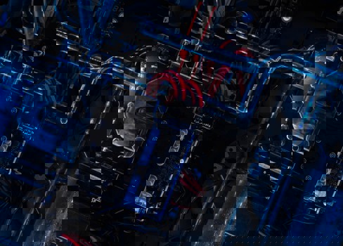 A close-up of a computer.