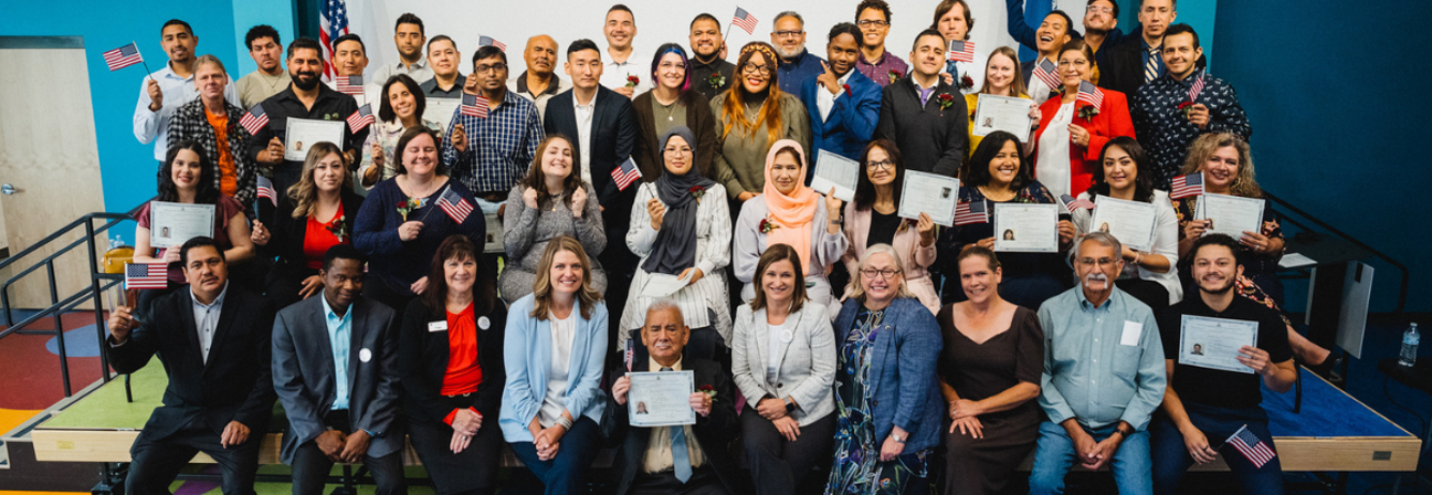 A group of people posing for a photo.